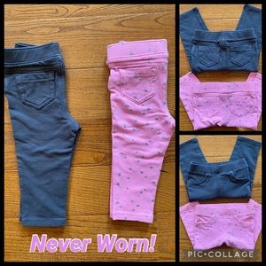 NWOT Bundle of 2 Baby Girl Skinny Pants